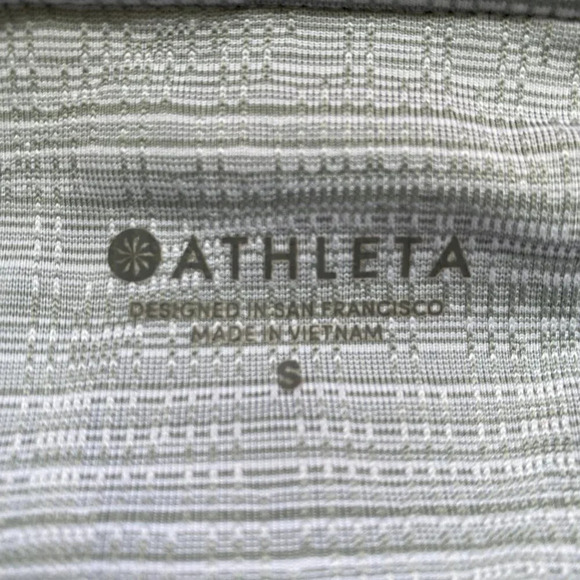 Athleta Women's Small High Rise Jacquard Mesh Chat to Town Capri Crop Leggings - Picture 16 of 16